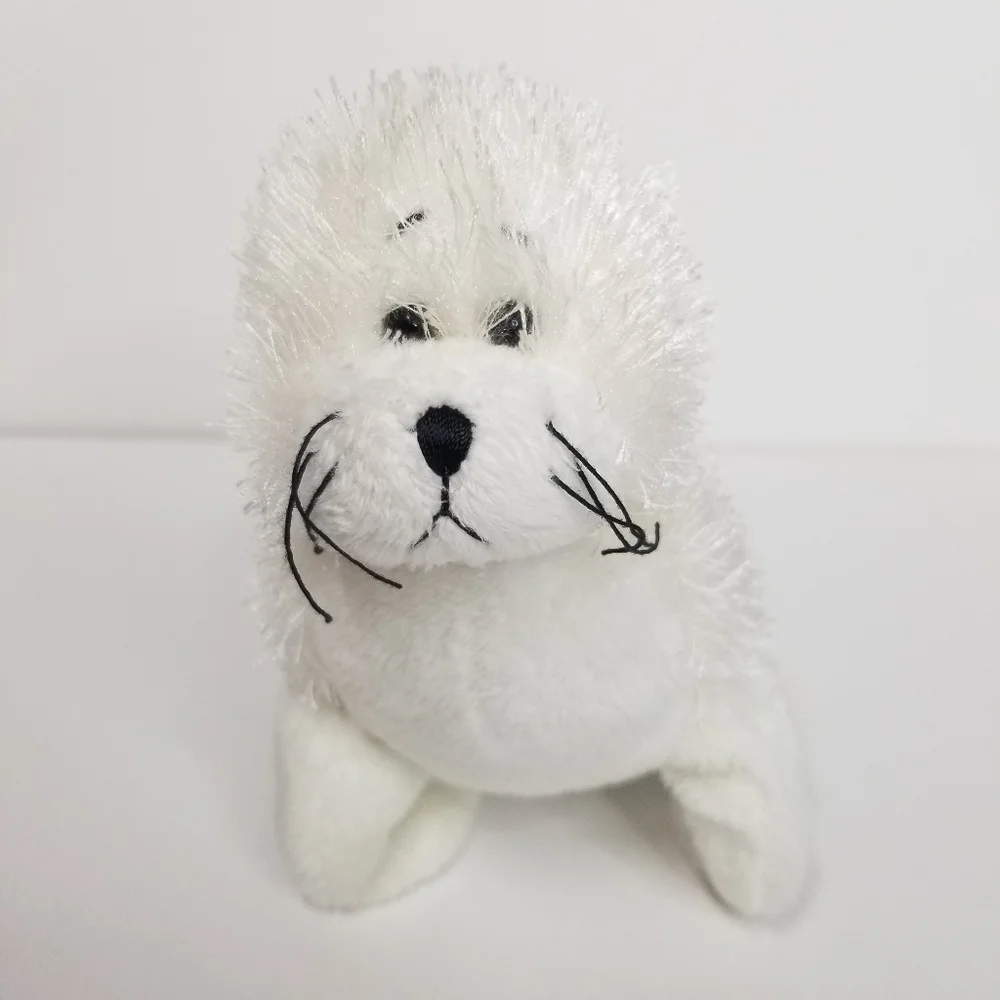 Ganz Webkinz‎ Lil Kinz Snow White Seal Plush Stuffed Animal Toy 9
